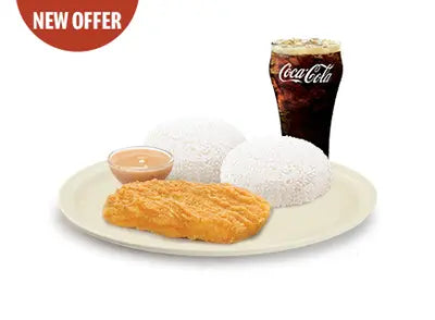 Sulit Busog Crispy Chicken Fillet with Extra Rice Meal