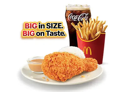 1-pc Spicy Chicken McDo with Large Fries and Drink