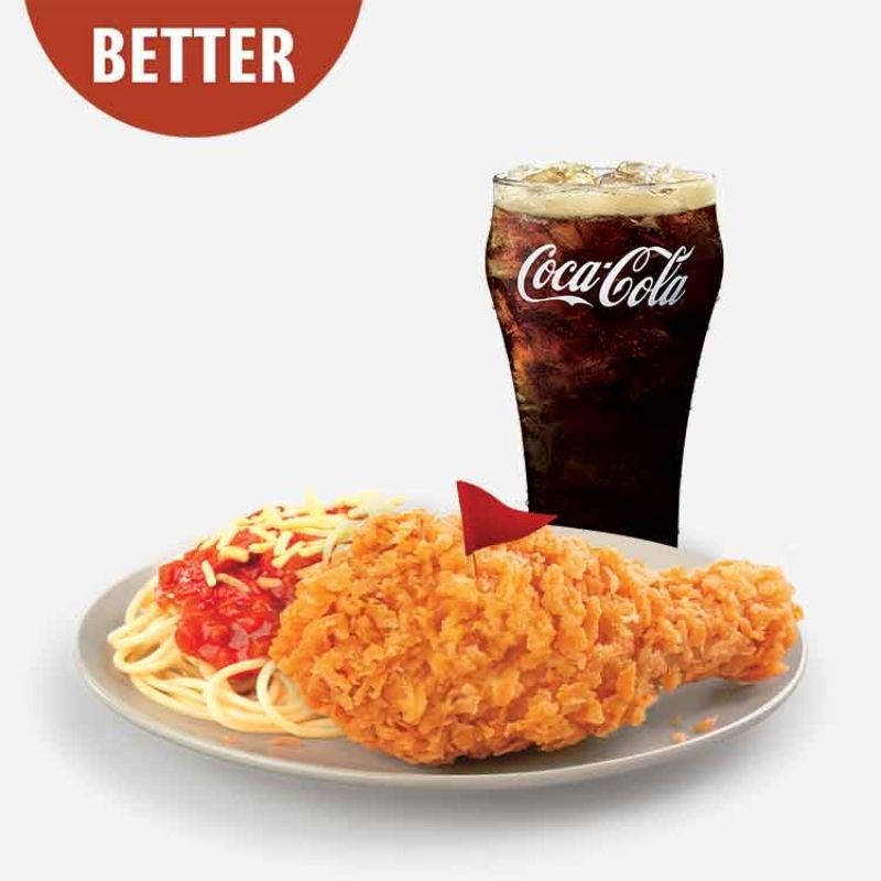 1-pc Spicy Chicken McDo with McSpaghetti and Medium Drink