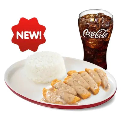 Pepper Cream Chicken Fillet w/ Drink